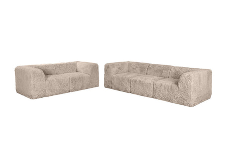 Nappi Taupe Sofa & Loveseat by Furniture of America at Eve Furniture