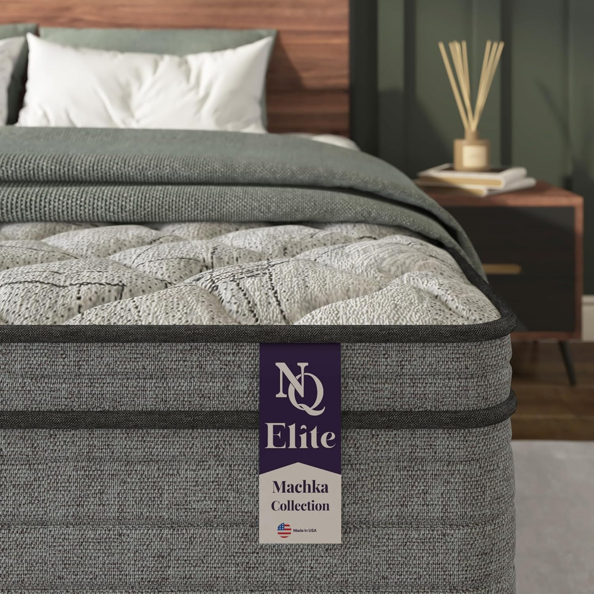 NapQueen Elite Series Machka Hybrid Mattress, Made in USA by NapQueen at Eve Furniture