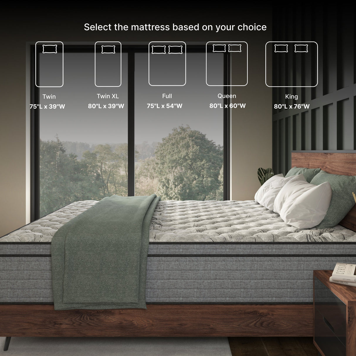 NapQueen Elite Series Machka Hybrid Mattress, Made in USA by NapQueen at Eve Furniture