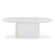 Nara 84" Pure White Indoor/Outdoor Concrete Dining Table by TOV Furniture at Eve Furniture