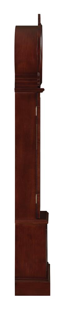 Narcissa Brown Red Grandfather Clock with Chime