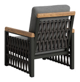 Naru Gray Outdoor Accent Chair by Zuomod at Eve Furniture