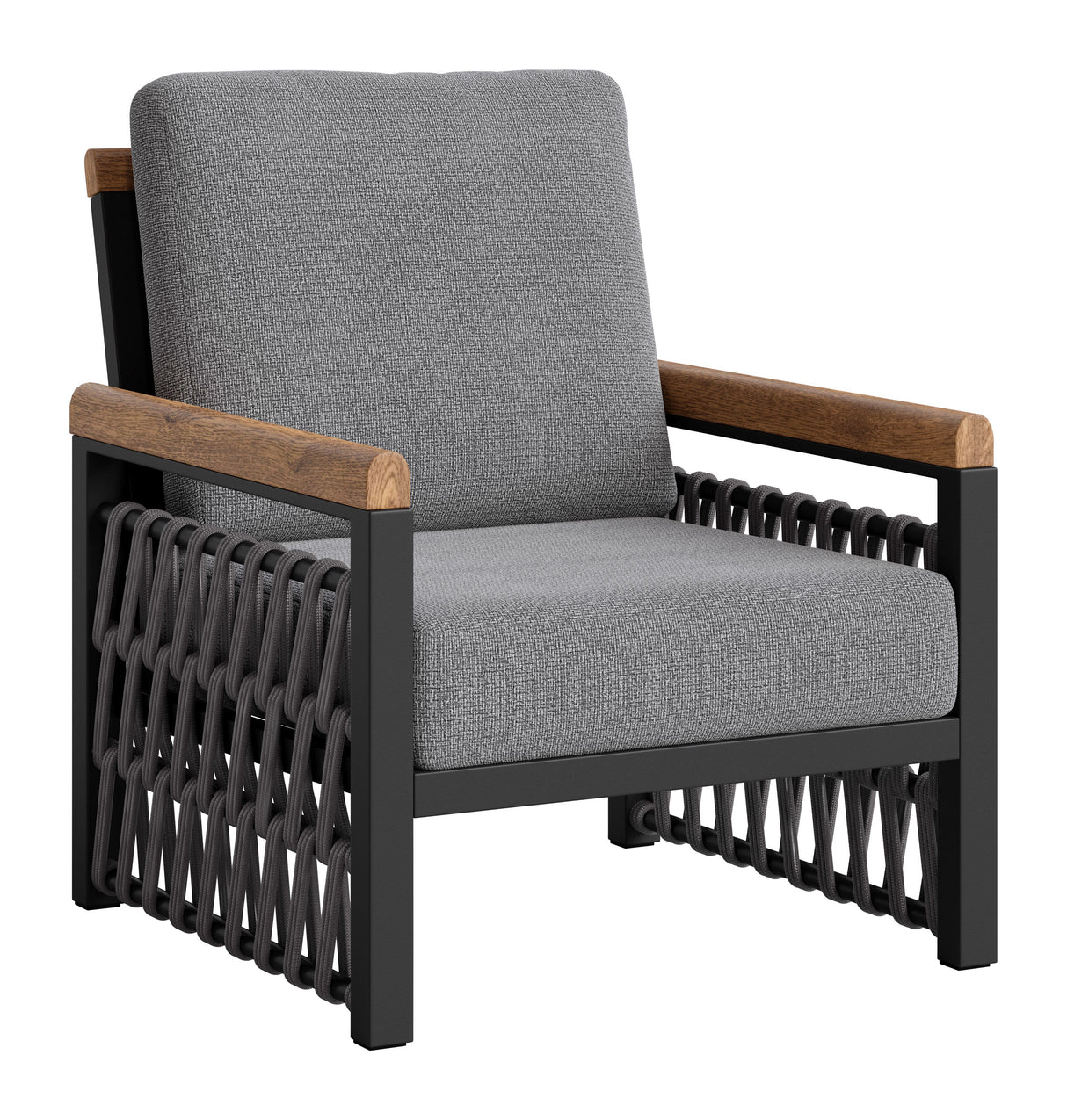Naru Gray Outdoor Accent Chair by Zuomod at Eve Furniture