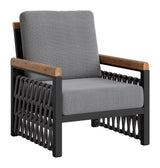 Naru Gray Outdoor Accent Chair by Zuomod at Eve Furniture