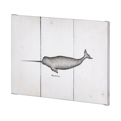 Narwhal by Mercana Studio a Hand Embellished Textured Canvas by Mercana at Eve Furniture