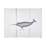 Narwhal by Mercana Studio a Hand Embellished Textured Canvas by Mercana at Eve Furniture