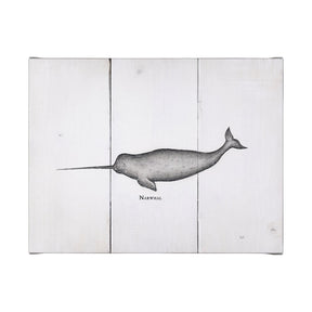 Narwhal by Mercana Studio a Hand Embellished Textured Canvas by Mercana at Eve Furniture