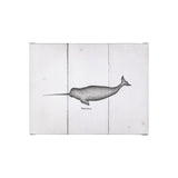 Narwhal by Mercana Studio a Hand Embellished Textured Canvas by Mercana at Eve Furniture