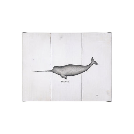 Narwhal by Mercana Studio a Hand Embellished Textured Canvas by Mercana at Eve Furniture