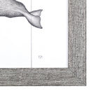Narwhal by Mercana Studio a Hand Embellished Textured Framed Art Print by Mercana at Eve Furniture