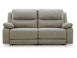 Narwhal Place Pebble 2-Piece Dual Power Reclining Modular Loveseat by Ashley at Eve Furniture