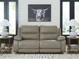 Narwhal Place Pebble 2-Piece Dual Power Reclining Modular Loveseat by Ashley at Eve Furniture