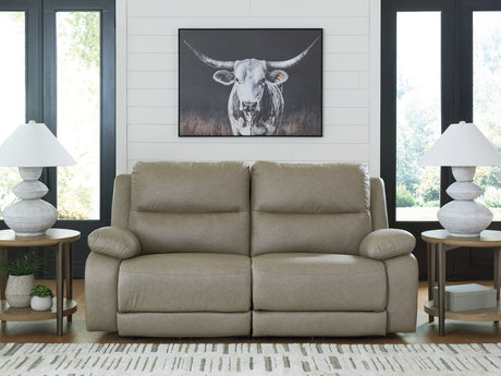 Narwhal Place Pebble 2-Piece Dual Power Reclining Modular Loveseat by Ashley at Eve Furniture