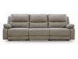 Narwhal Place Pebble 3-Piece Power Reclining Sofa by Ashley at Eve Furniture