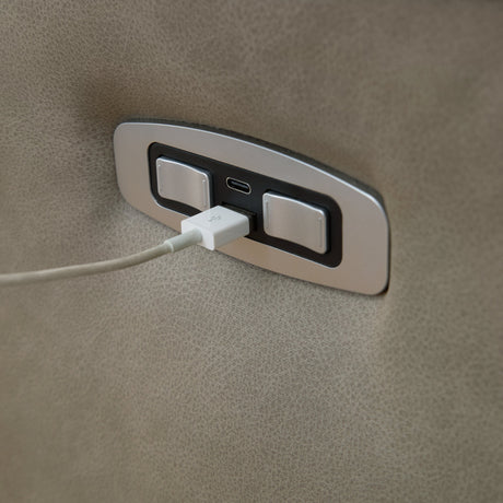 Narwhal Place Pebble 3-Piece Power Reclining Sofa by Ashley at Eve Furniture