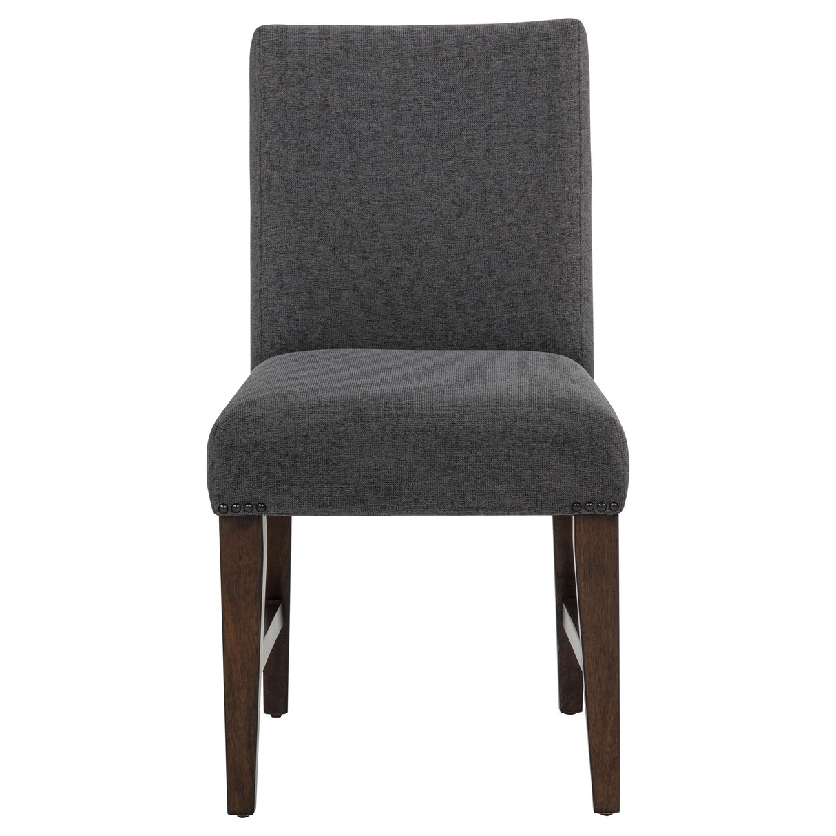 Naser Grey And Dark Walnut Parsons Dining Side Chair (Set of 2) by Coaster at Eve Furniture