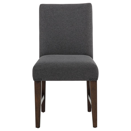 Naser Grey And Dark Walnut Parsons Dining Side Chair (Set of 2) by Coaster at Eve Furniture