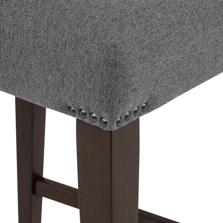 Naser Grey And Dark Walnut Parsons Dining Side Chair (Set of 2) by Coaster at Eve Furniture