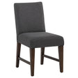Naser Grey And Dark Walnut Parsons Dining Side Chair (Set of 2) by Coaster at Eve Furniture