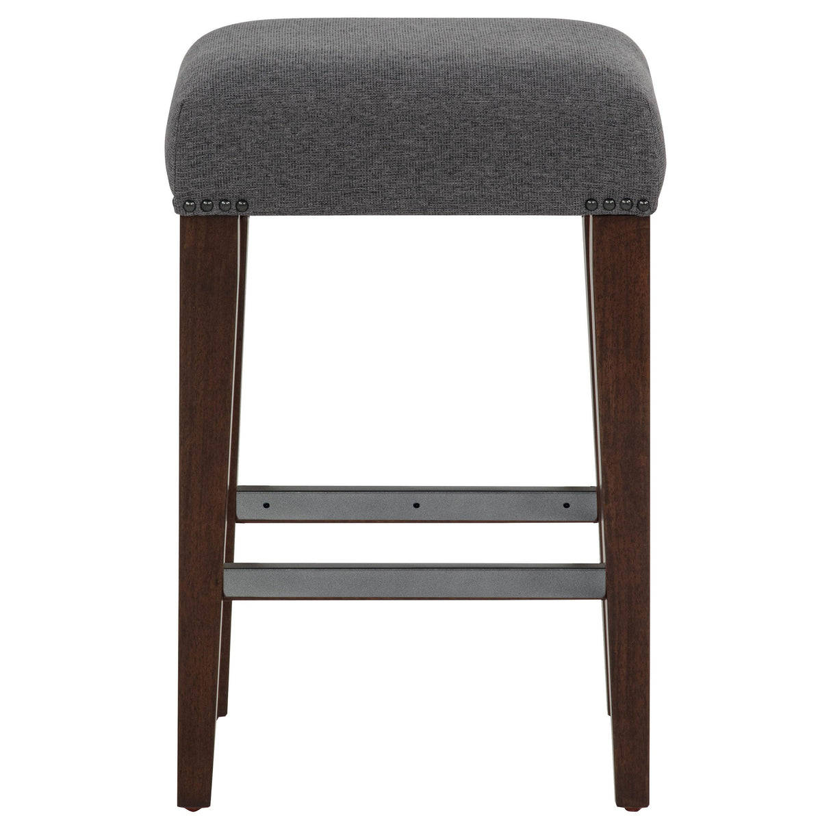 Naser Grey And Dark Walnut Upholstered Counter Stool (Set Of 2) by Coaster at Eve Furniture