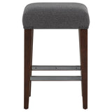 Naser Grey And Dark Walnut Upholstered Counter Stool (Set Of 2) by Coaster at Eve Furniture