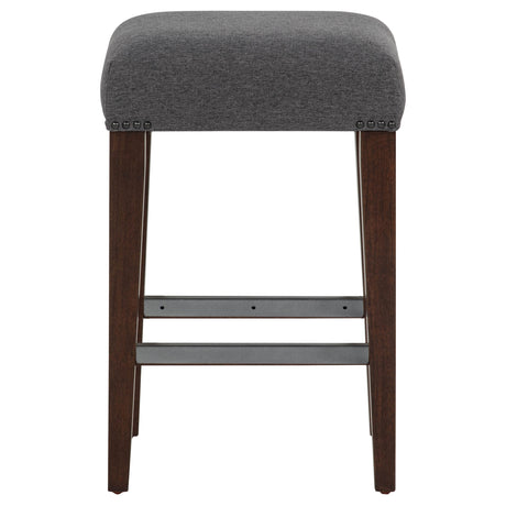 Naser Grey And Dark Walnut Upholstered Counter Stool (Set Of 2) by Coaster at Eve Furniture