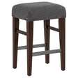 Naser Grey And Dark Walnut Upholstered Counter Stool (Set Of 2) by Coaster at Eve Furniture