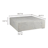 Nash White Coffee Table by Moe's Home at Eve Furniture