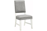 Nashbryn Gray/White Dining Chair, Set of 2 by Ashley at Eve Furniture