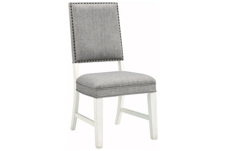 Nashbryn Gray/White Dining Chair, Set of 2 by Ashley at Eve Furniture