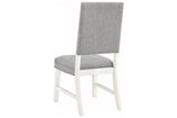 Nashbryn Gray/White Dining Chair, Set of 2 by Ashley at Eve Furniture