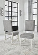 Nashbryn Gray/White Dining Chair, Set of 2 by Ashley at Eve Furniture
