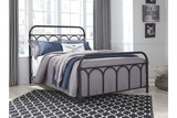 Nashburg Black Full Metal Platform Bed by Ashley at Eve Furniture