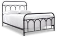 Nashburg Black Full Metal Platform Bed by Ashley at Eve Furniture