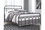 Nashburg Black Queen Metal Platform Bed by Ashley at Eve Furniture