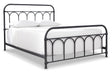 Nashburg Black Queen Metal Platform Bed by Ashley at Eve Furniture