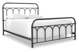 Nashburg Black Queen Metal Platform Bed by Ashley at Eve Furniture