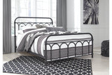 Nashburg Black Queen Metal Platform Bed by Ashley at Eve Furniture