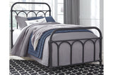 Nashburg Black Twin Metal Platform Bed by Ashley at Eve Furniture