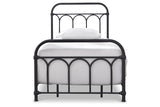 Nashburg Black Twin Metal Platform Bed by Ashley at Eve Furniture