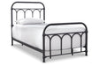 Nashburg Black Twin Metal Platform Bed by Ashley at Eve Furniture