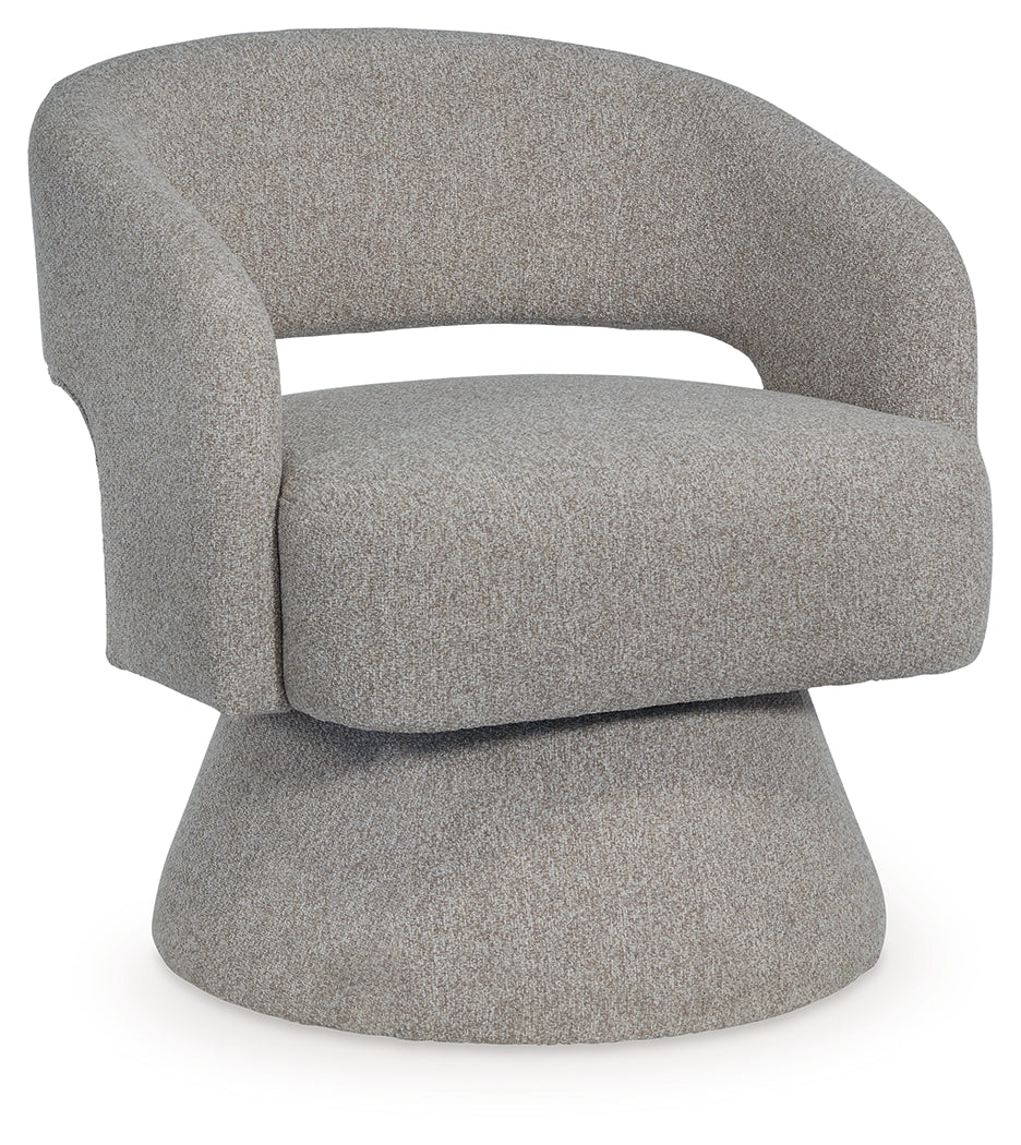 Nashkins Pebble Swivel Accent Chair by ASHLEY FURNITURE at Eve Furniture
