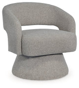 Nashkins Pebble Swivel Accent Chair by ASHLEY FURNITURE at Eve Furniture