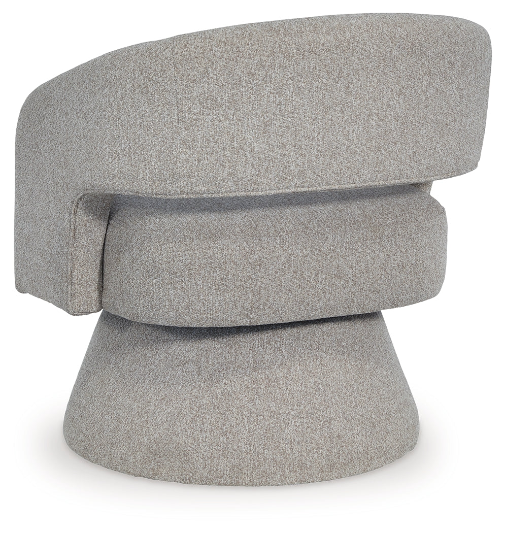 Nashkins Pebble Swivel Accent Chair by ASHLEY FURNITURE at Eve Furniture
