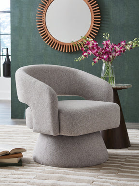Nashkins Pebble Swivel Accent Chair by ASHLEY FURNITURE at Eve Furniture