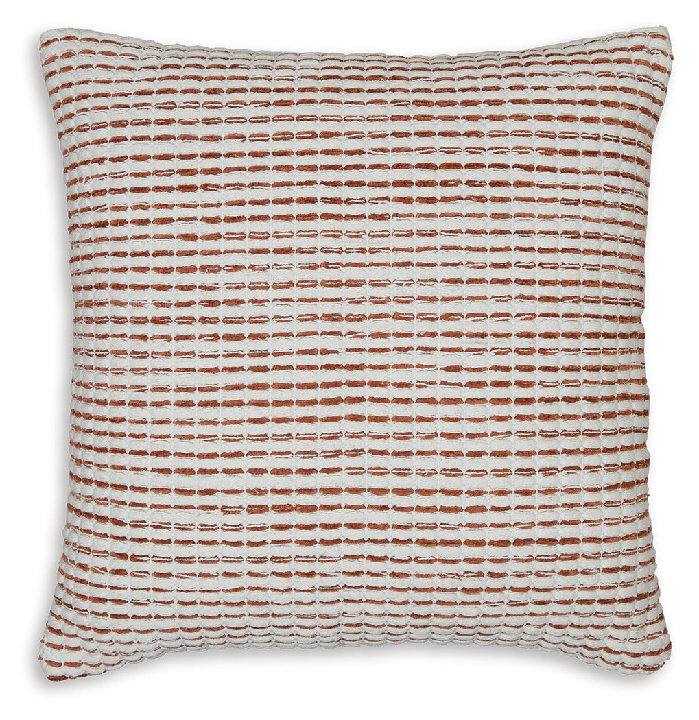 Nashlin White/Rust Pillow