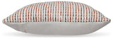 Nashlin White/Rust Pillow