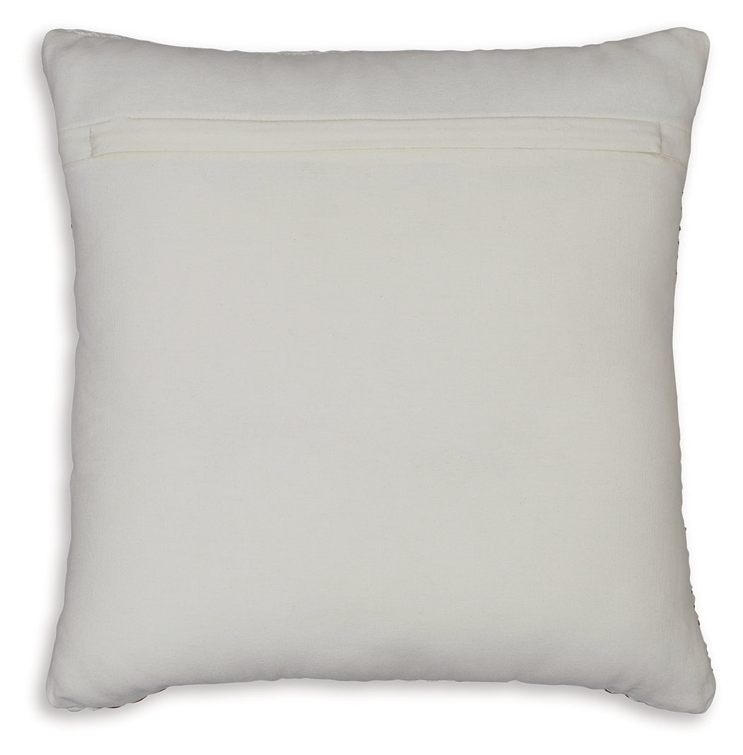 Nashlin White/Rust Pillow (Set of 4)