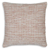 Nashlin White/Rust Pillow by Ashley at Eve Furniture