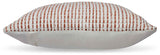 Nashlin White/Rust Pillow by Ashley at Eve Furniture